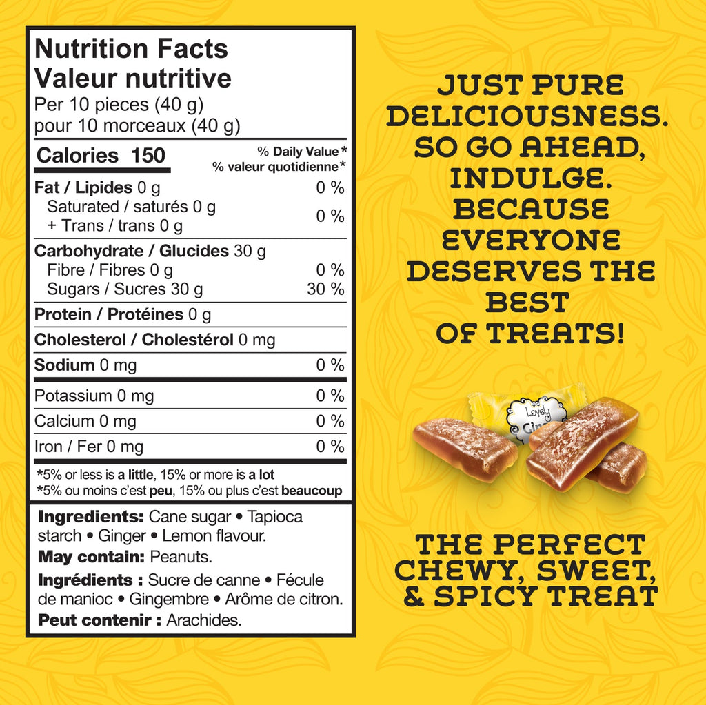 Lemon Ginger Chews